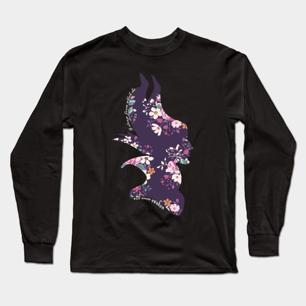 maleficent Long Sleeve T-Shirt by RobyL